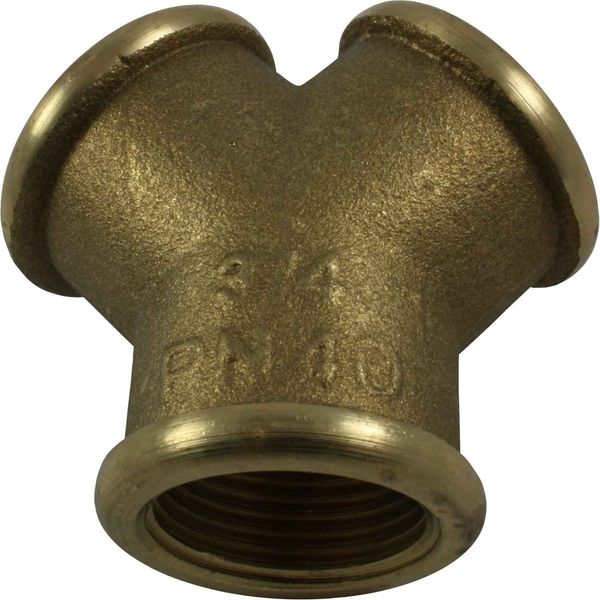 Maestrini Brass Equal Y Fitting (3/4" BSP Female)