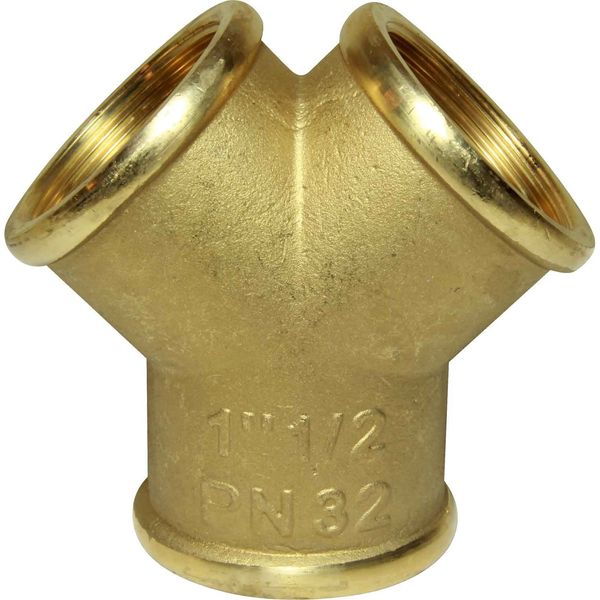 Maestrini Brass Equal Y Fitting (1-1/2" BSP Female)