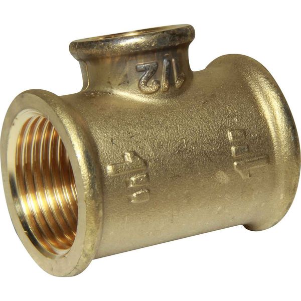 Maestrini Brass Unequal Tee Fitting (1" x 1/2" BSP Female)