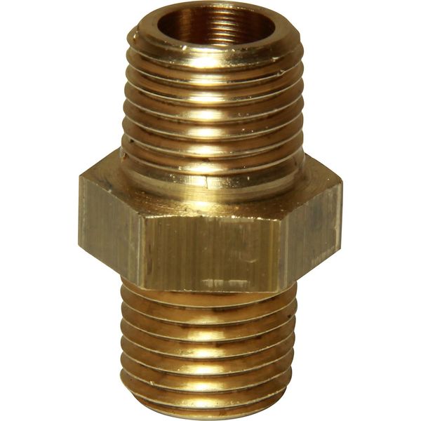 Maestrini Brass Equal Nipple (1/4" BSPT Male)