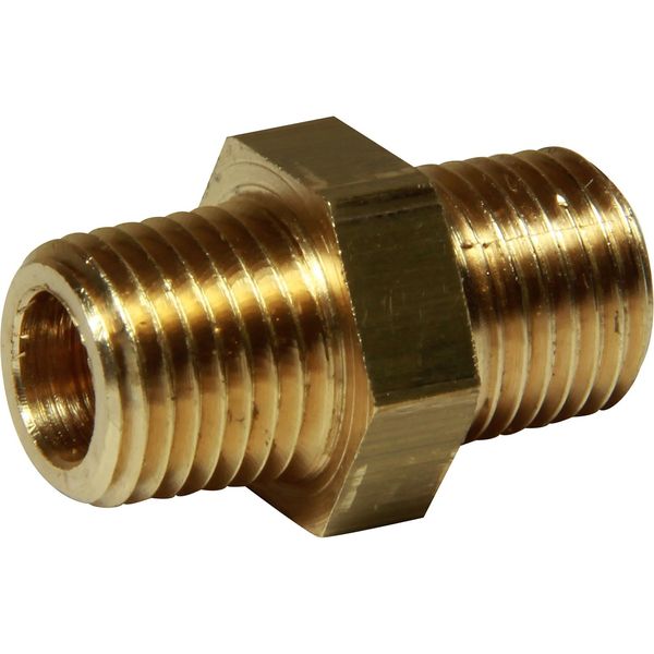 Maestrini Brass Equal Nipple (1/4" BSPT Male)