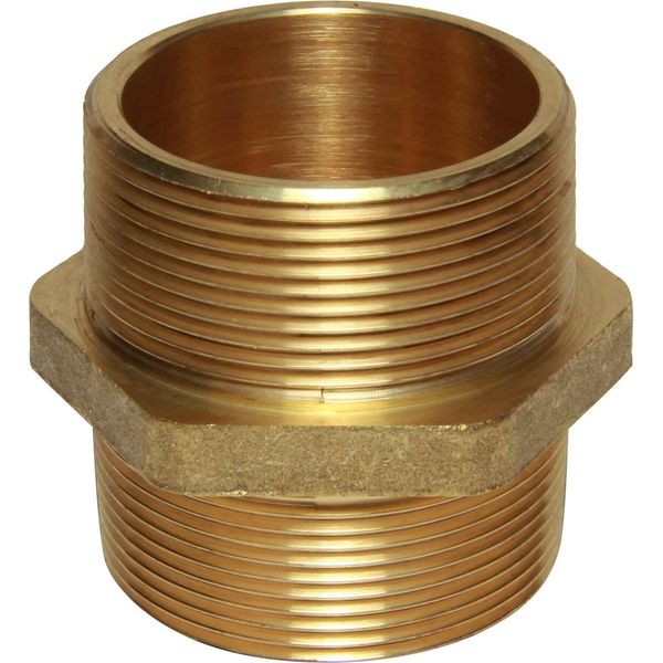 Maestrini Brass Equal Nipple (2" BSPT Male)