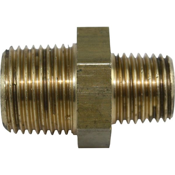 Maestrini Brass Reducing Nipple (3/8" BSPT Male to 1/4" BSPT Male)