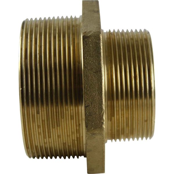 Maestrini Brass Reducing Nipple (2-1/2" BSPT Male to 2" BSPT Male)