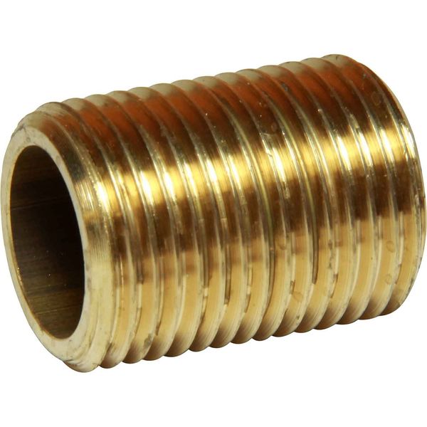 Maestrini Brass Equal Running Nipple (1/2" BSP / 28mm Long)