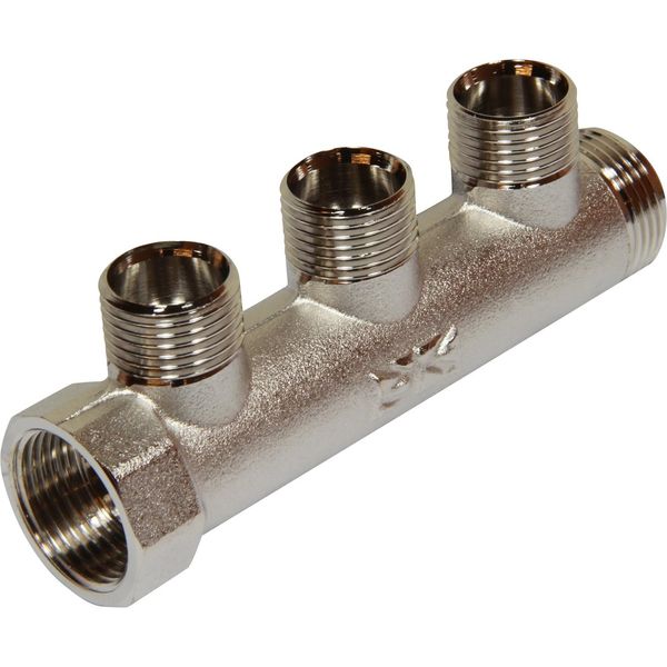 Maestrini Brass Male Pipe Manifold (3/4" BSP with 3 x 1/2" Inlets)