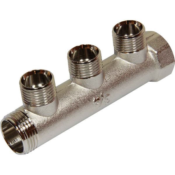 Maestrini Brass Male Pipe Manifold (3/4" BSP with 3 x 1/2" Inlets)