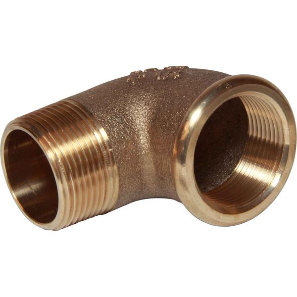 Maestrini Bronze Compact 90° Elbow (1-1/4" BSPT Male / BSPP Female)