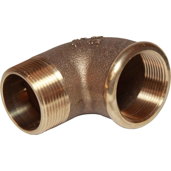 Maestrini Bronze Compact 90° Elbow (1-1/2" BSPT Male / BSPP Female)