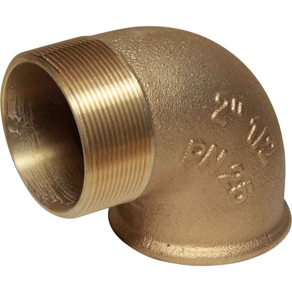 Maestrini Bronze Compact 90° Elbow (2-1/2" BSPT Male / BSPP Female)