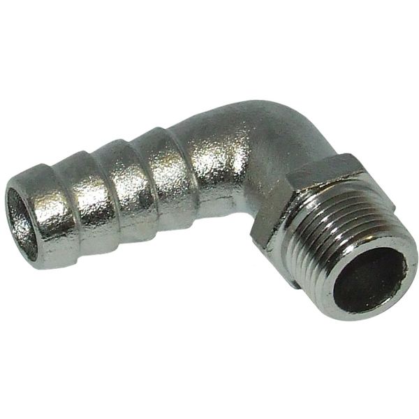 Osculati Stainless Steel 316 Hose Tail 90 Deg (3/8" BSP - 15mm Hose)