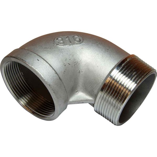 Osculati Stainless Steel 316 90 Degree Elbow (2" BSP Male/Female)