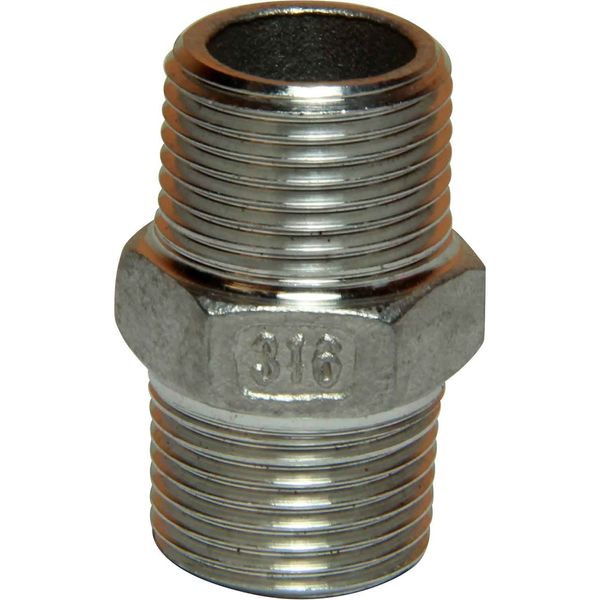 Osculati Stainless Steel 316 Equal Nipple (Male Thread / 3/8" BSP)