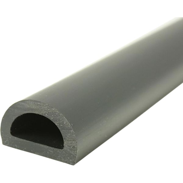 Wilks PVC 50 Fender D Section (32 x 20mm x 9m / Black)