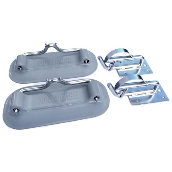 Insta-Lock Standard Snap Davit Swim Board Kit Grey