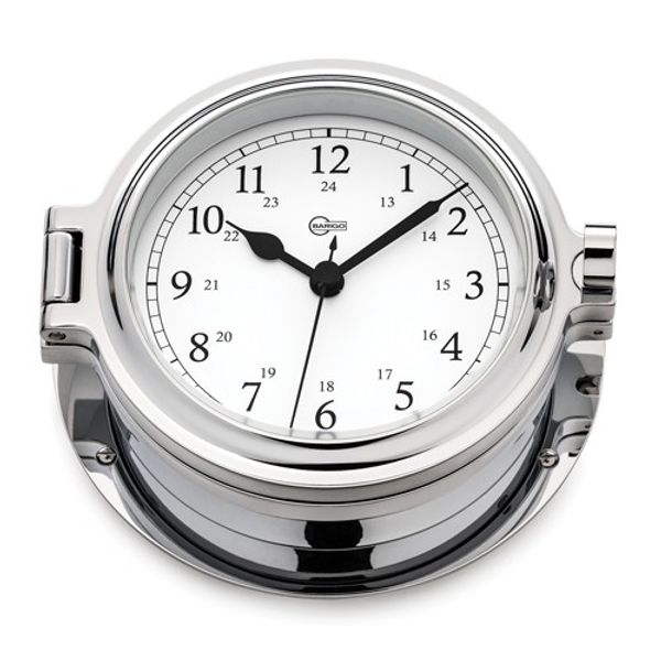 Barigo Clock Chrome 100mm Dial (140 x 80mm)