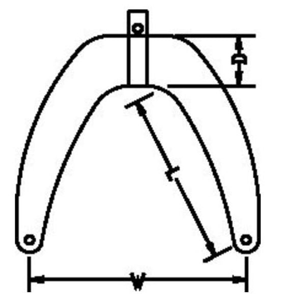 Anchor Bow Fender (28 x 10 x 38cm / Navy)