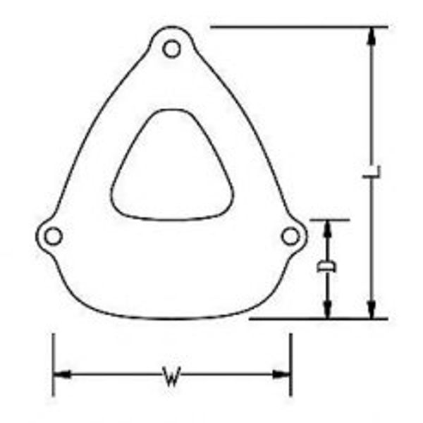 Anchor Step Fender (53 x 43 x 18cm / Black)