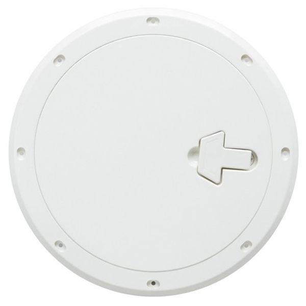 Can Plastic Inspection Plate 315mm Diameter White