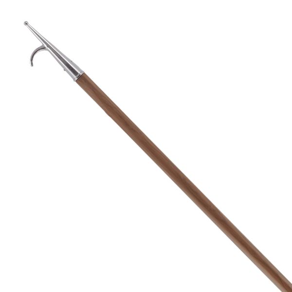 Trem Wooden Barge Pole with Chrome Hook (2.1 Meters)