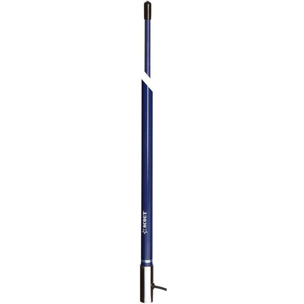 Scout KS-42 3db VHF Fibreglass Antenna 2.4M (8') with 5M Cable (Blue)