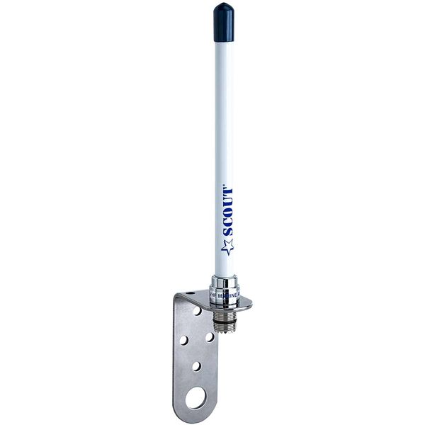 Scout KM-10S 1db VHF Fibreglass Antenna 18cm (7") with Bracket