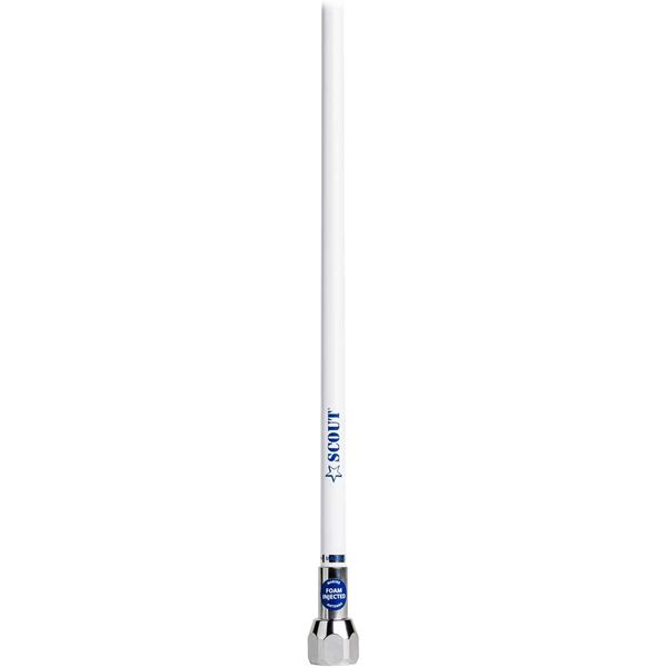 Scout Quick 1 3db VHF Fibreglass Antenna 1M with 5M Cable (White)