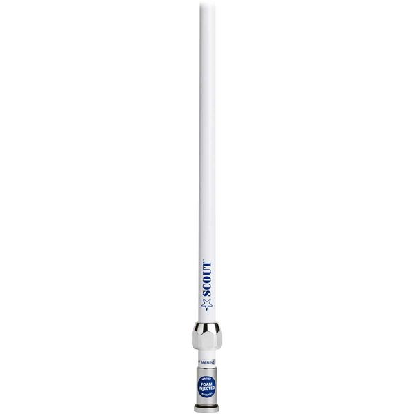 Scout Quick 1 3db VHF Fibreglass Antenna 1M with 5M Cable (White)