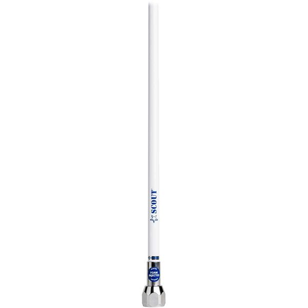 Scout Quick 2 3db VHF Fibreglass Antenna 1.5M with 5M Cable (White)