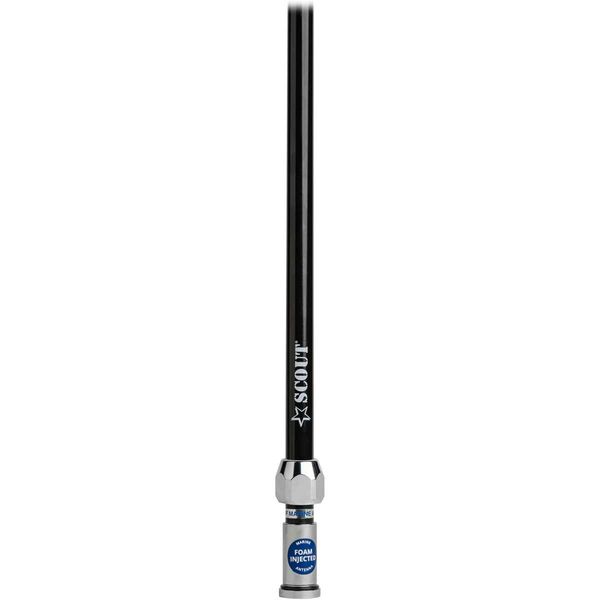 Scout Quick 2 3db VHF Fibreglass Antenna 1.5M with 5M Cable (Black)