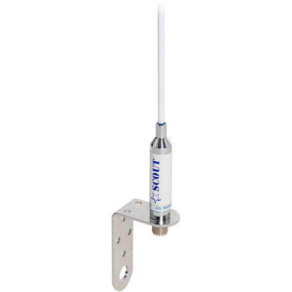 Scout KM-30F AIS Masthead Fibreglass Antenna 0.9M (3') with SS Bracket