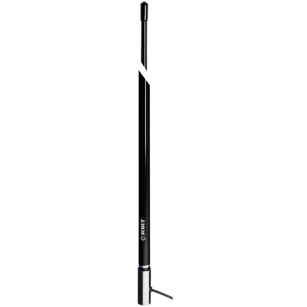 Scout KS-124 AM/FM Fibreglass Antenna 2.4M (8') with 4M Cable (Black)