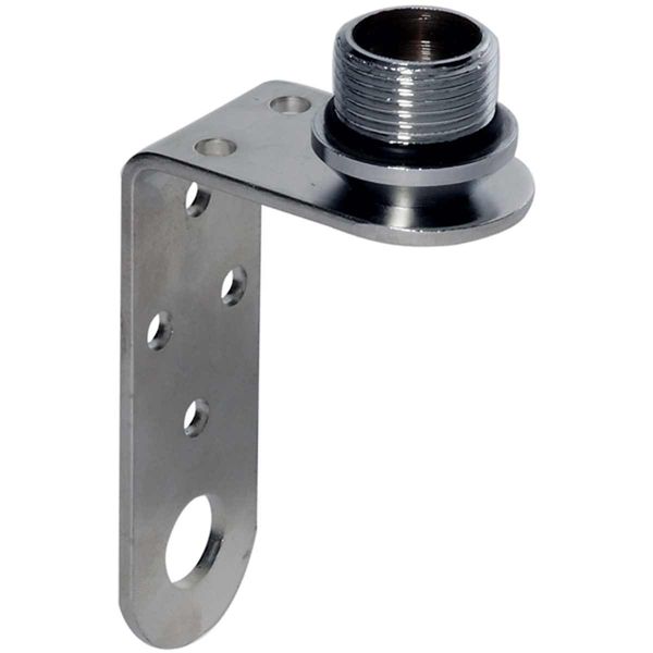 Scout PA-81 SS Bracket with Chromed Brass Antenna Mount 1" x 14 Thread