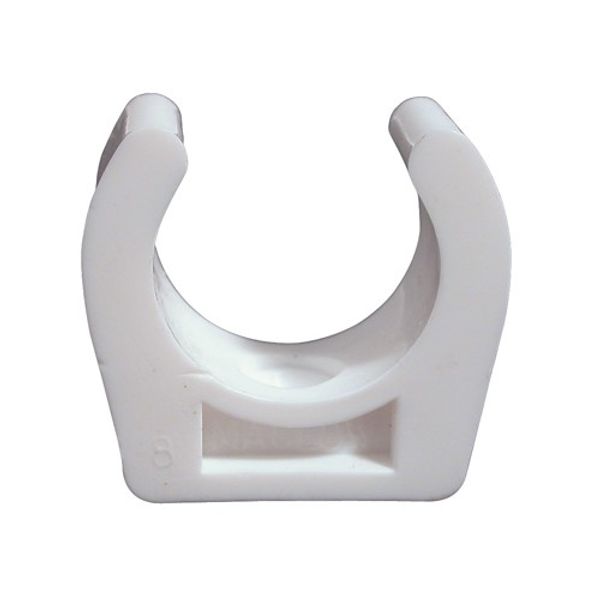 AG White Maclow Flexible Clip 5/8" Per 20