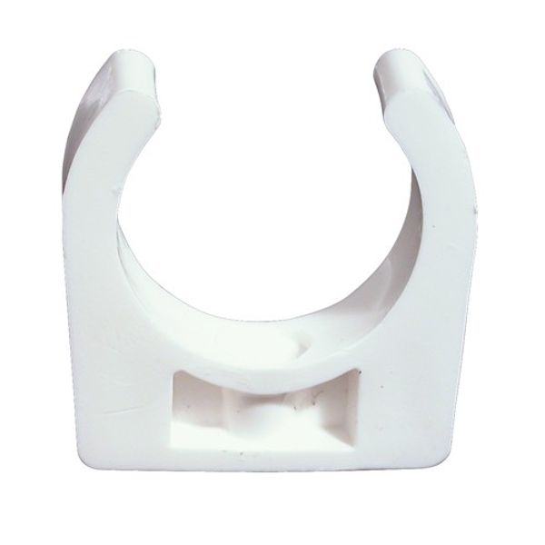 AG White Maclow Flexible Clip 1" Per 20