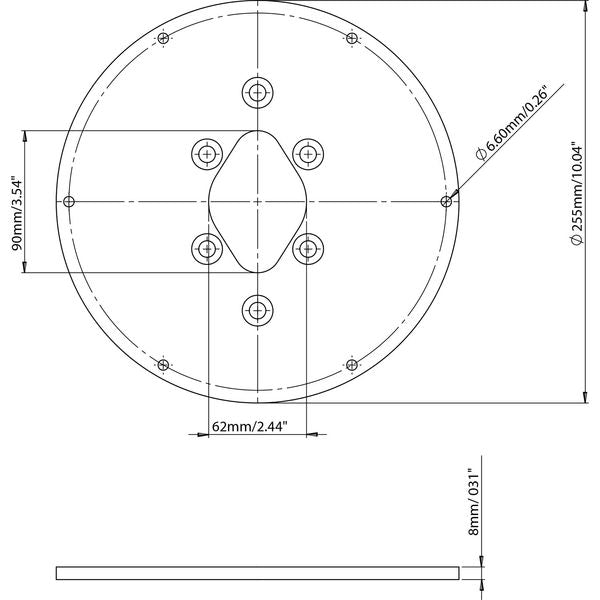 Scanstrut DPT-C-PLATE-03 Camera Mounting Plate for PowerTower