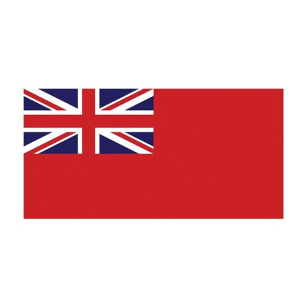 Flag Printed Red Ensign 3/4 Yard (40 x 68.5cm)