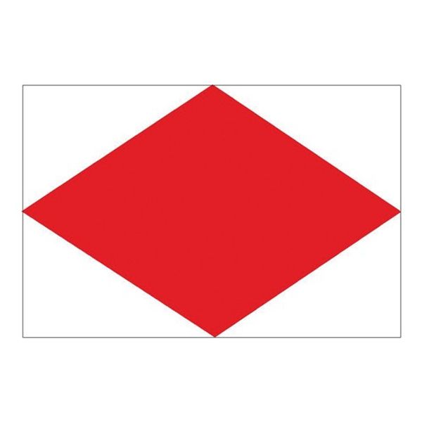 Flag International Code Signal F (30 x 45cm)