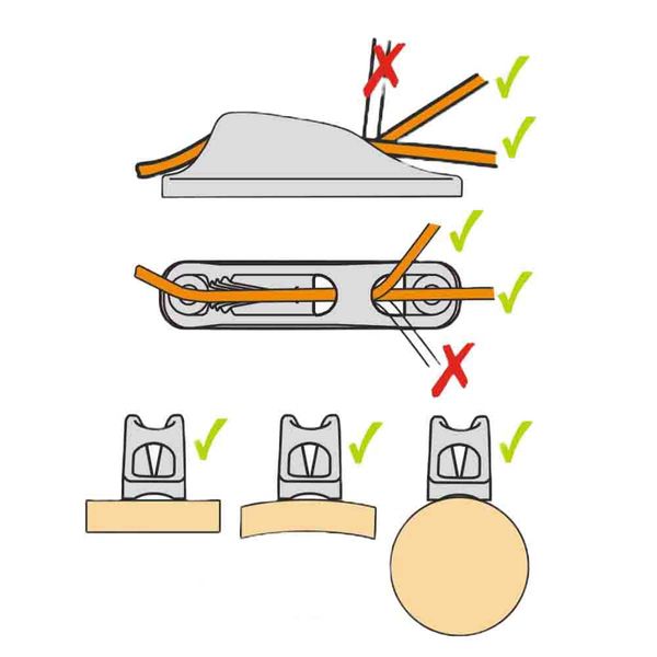 Clamcleat 3-6mm Junior Silver Aluminium Mk1