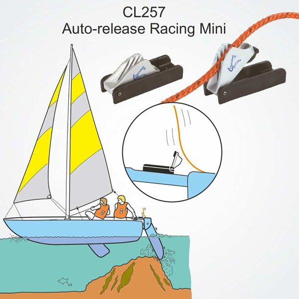 Clamcleat 4-8mm Auto Release Race Cleat