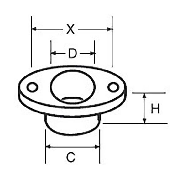 RWO Screw Down Bush 16mm Black (x2)