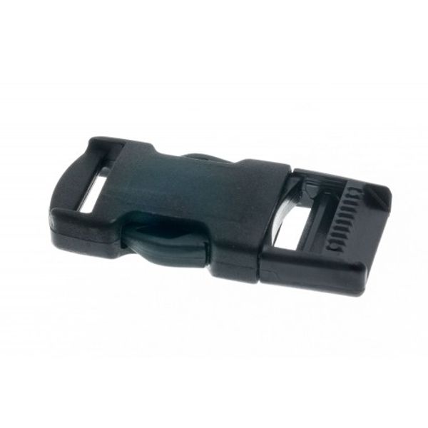 RWO Webbing Q/Release 25mm Buckle Black Nylon (x2)