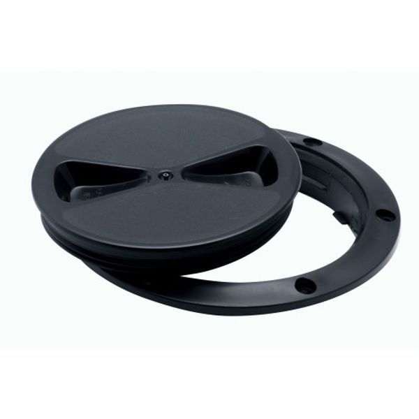 RWO Screw Inspection Cover 100mm Black (with Seal)