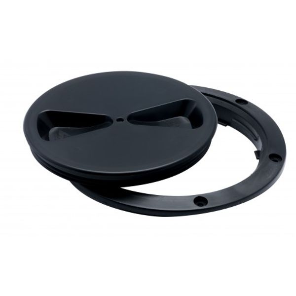 RWO Screw Inspection Cover 125mm Black (with Seal)