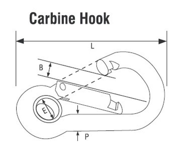 RWO Carbine Hook & Gromet 5mm Diameter x 55mm Long