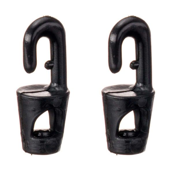 RWO Hook 4mm Black Open (x2)