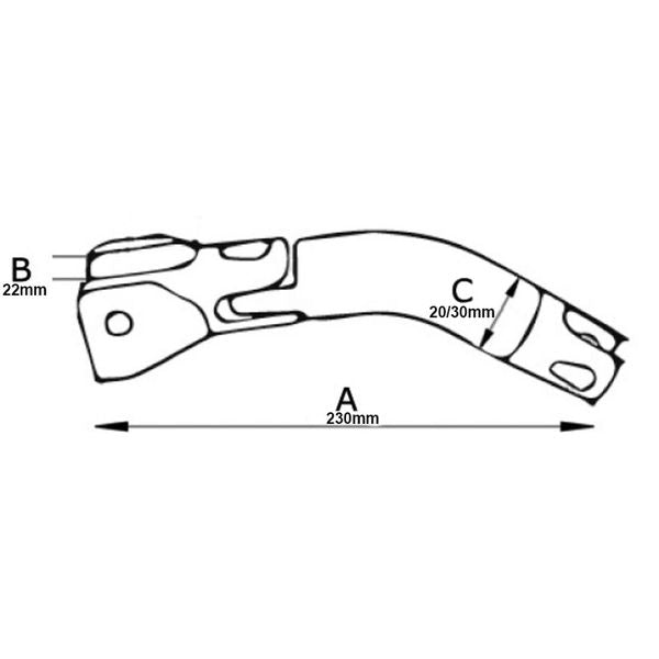 Swivel Anchor Connector in Stainless Steel 316 (For 10-12mm Chain)