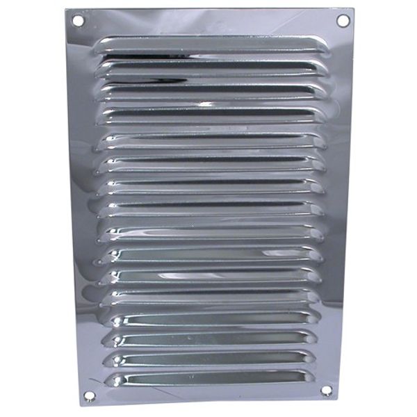 AG Hooded Louvre Vent Chrome 6" x 9"