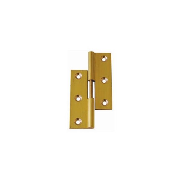 AG Lift Off Hinge Polished Brass Left Hand 2-1/2" x 1-3/8"