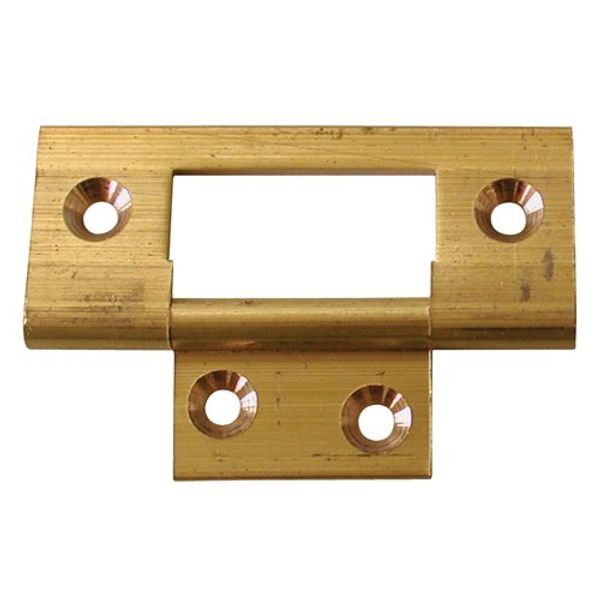 AG Brass Flush Hinge 2" x 3/4" Polished (Each)